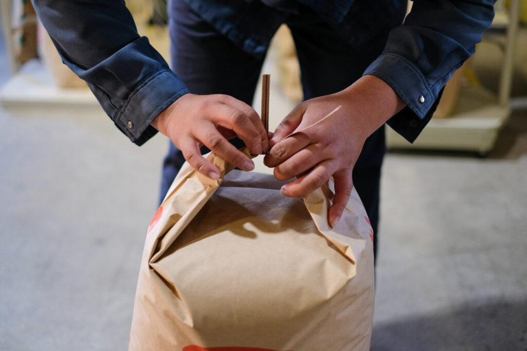 酒米「山田錦」、収穫の終わりに。